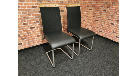 Nová 2x černá židle WOHNWERT MERO