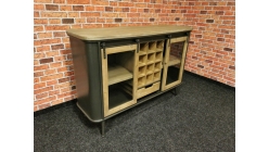 Nová barová skříňka kov dřevo