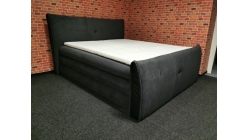 Nová luxusní boxspring postel tmavě šedá