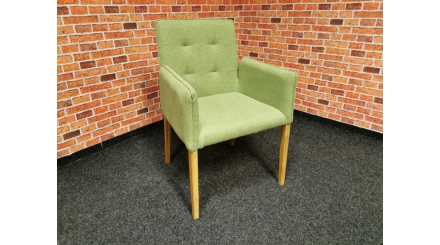 Nová zelená židle-křesílko látka