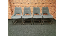Nová 4x židle LENORA šedá