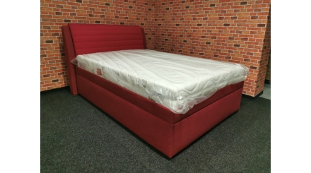 Nová červená postel YORK 140