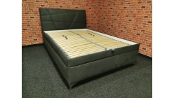 Nová tmavá postel LERRYN značková 140cm