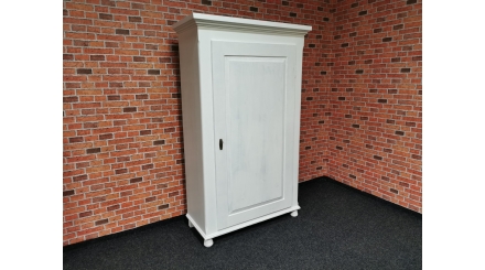 Bílá starožitná skříň 1 dveře