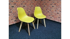 Nová 2x židle SCANDI žlutá