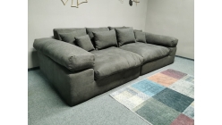 Nové šedé big sofa LIANEA válecí