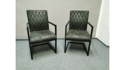 Nová 2x hnědočerná židle THOMAS