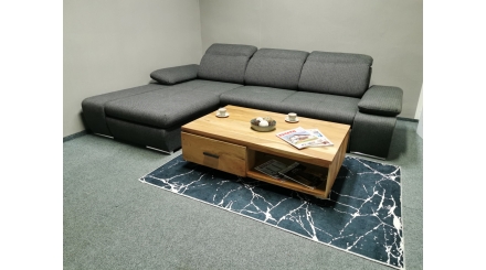 Nová šedá rozkládací sedačka AVILLA šedá