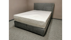 Nová šedá boxspring postel CLASSIC 140