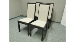 Nová 4x masiv židle OSLO hnědá béžová