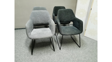 4x šedočerná židle BERLIN 2 barvy