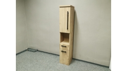 Nová hnědá skříňka-komín do koupelny