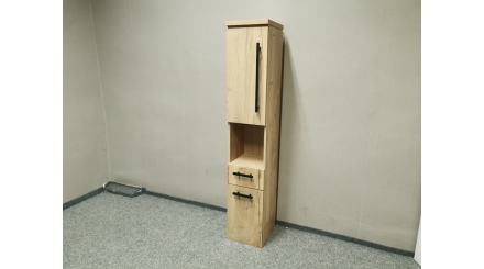 Nová hnědá skříňka-komín do koupelny