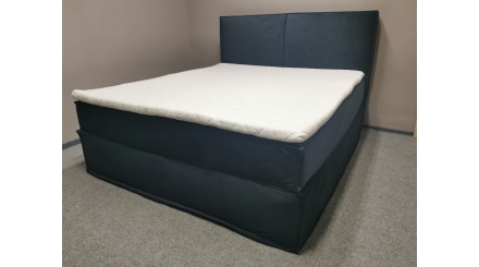 Nová boxspring postel BOXI URBAN tmavě modrá