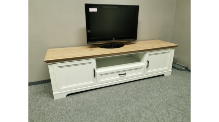 Nový stylový TV stolek JASMIN hnědobílý