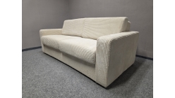 Nový rozkládací gauč s postelí krémový manšestr