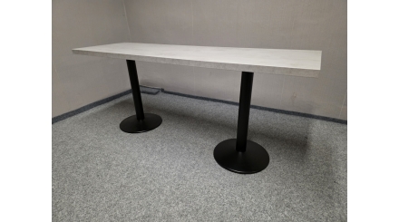 Nový šedočerný jídelní - kavárenský stůl 182