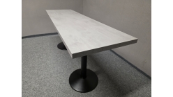 Nový šedočerný jídelní - kavárenský stůl 182x56