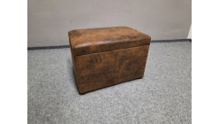 Nový hnědý taburet vintage malý