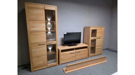 Nová obývací stěna masiv buk světle hnědá