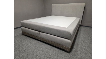 Nová boxspring postel 160 hnědošedá