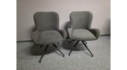 Nová 2x židle INARI černošedá