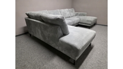 Nová rohová sedačka účko světlý manšestr