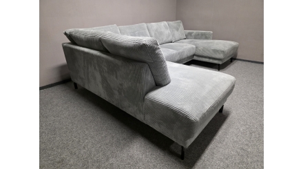 Nová rohová sedačka účko světlý manšestr