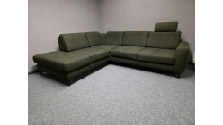 Rozkládací rohová sedačka zelená