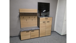 Nová šedohnědá předsíň KIRA masiv dub