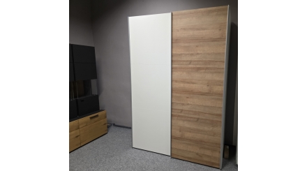 Nová zašupovací skříň 2 dveře bílohnědá