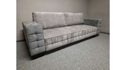 Nový šedostříbrný rozkládací gauč DELILAH