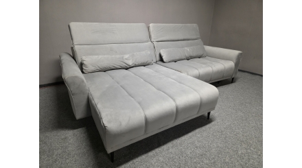 Nová rohová sedačka LOGAN elektricky rozkládací semiš