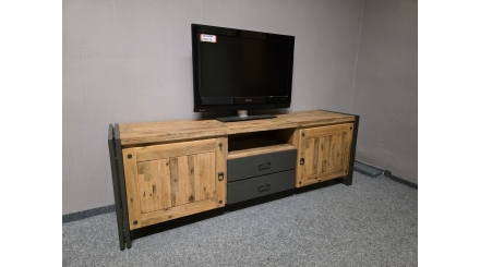Nový TV stolek INDUSTRIAL DETROIT masiv akát