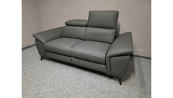 Nový Kožený gauč DANAE šedý