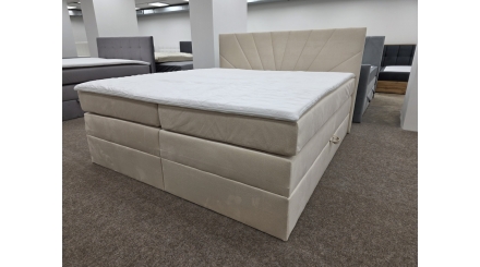 Nová boxspring postel MILTION KING 180x200 béžová