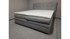 Nová šedá boxspring postel CLASIK