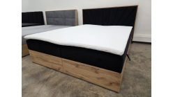 Nová černá boxpostel LOLLI 6 160x200