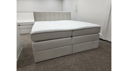 Nová boxspring postel ARDENI KING 180x200 krémová
